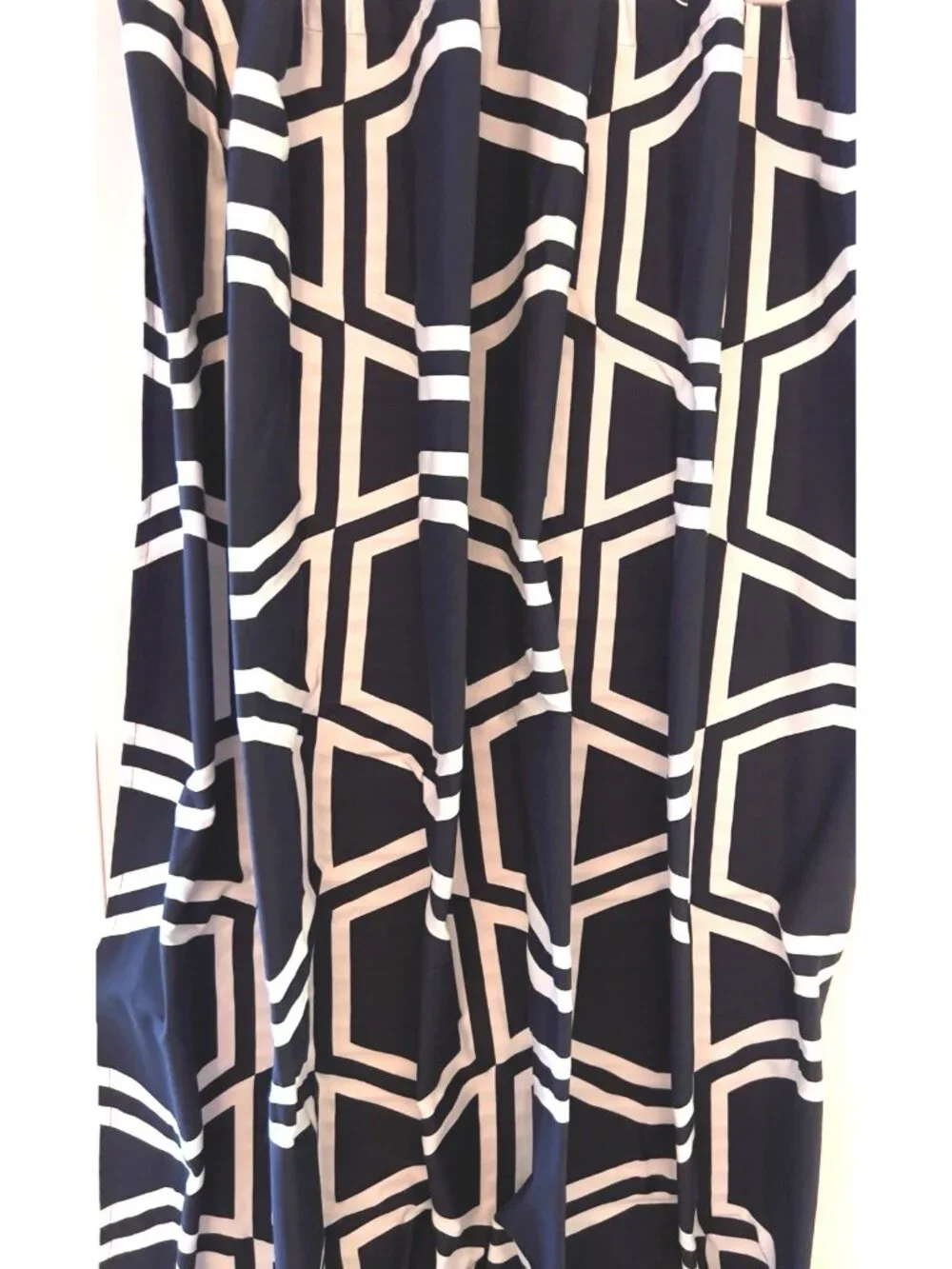 KATE SPADE NY Shower Curtain BOW TILE Design Navy Blue White 69